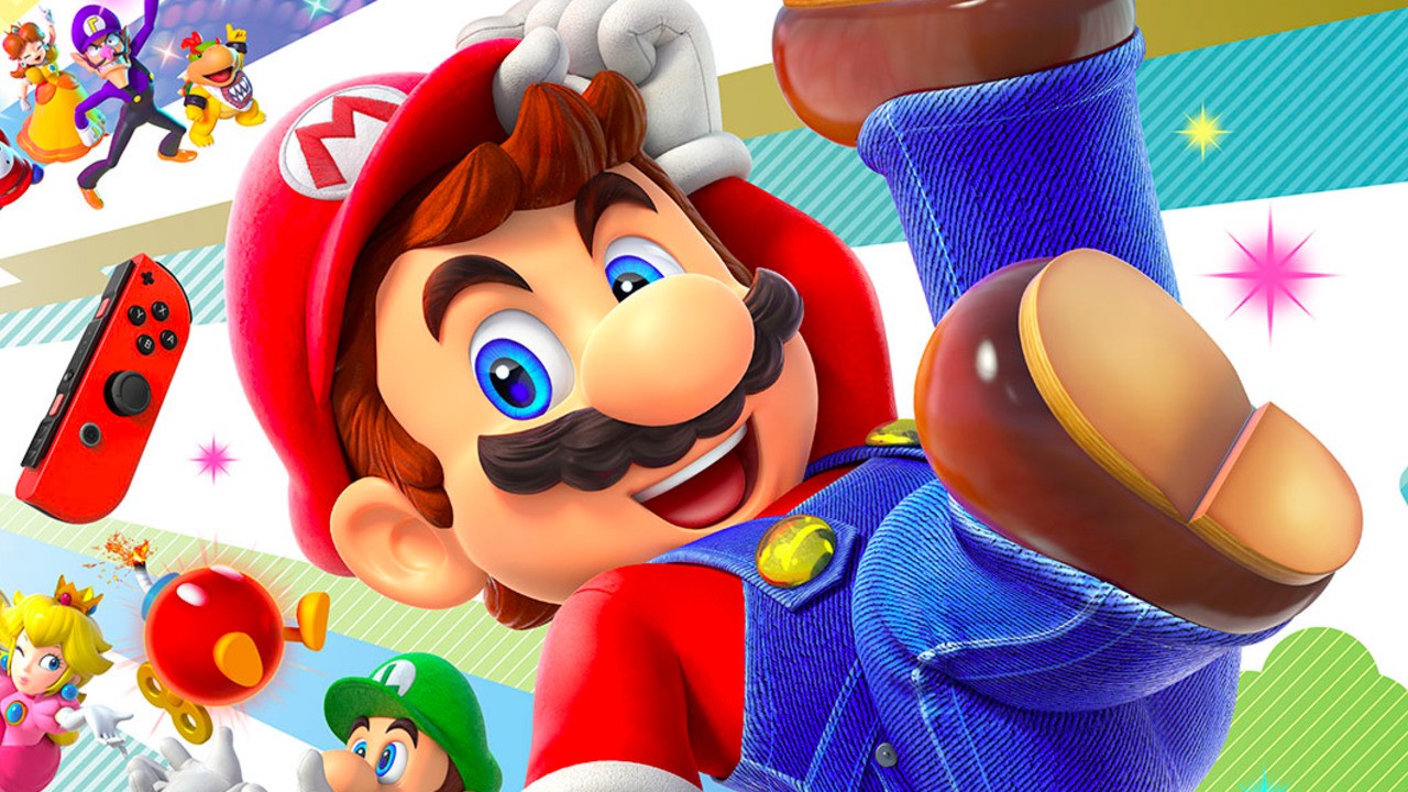 Super Mario Party's game screen