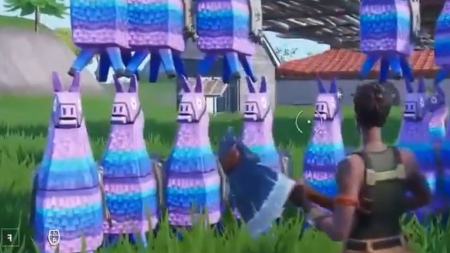 A leaked image of llamas being used in the Creative mde