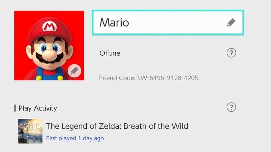 ¿Alguien quiere el código de amigo de Mario?
