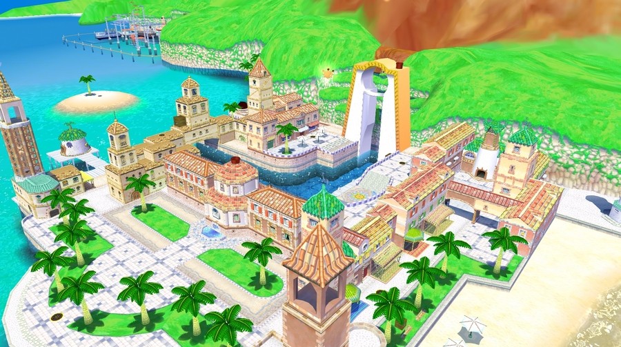 Delfino Plaza from Super Mario Sunshine