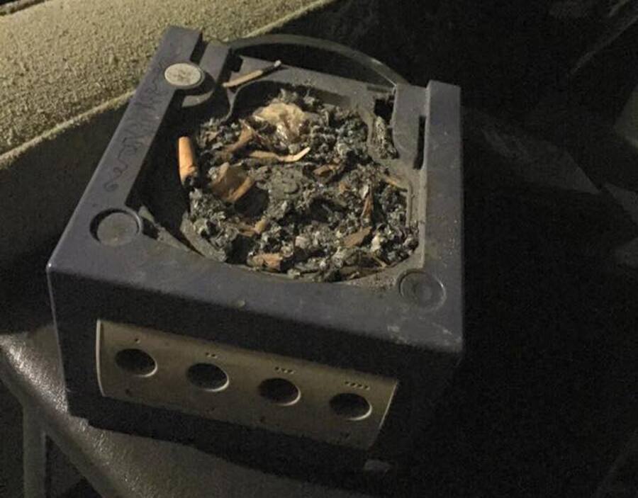 GameCube ashtray