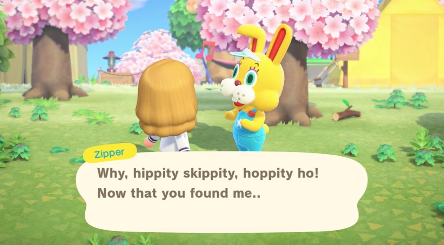 Zipper Bunny Animal Crossing Day