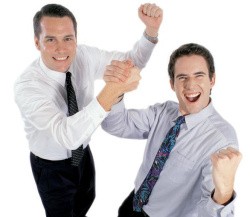 Two Capcom* guys happy about Wii. *Not really