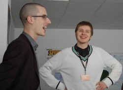 James and Adam Kramarzewski discuss serious matters