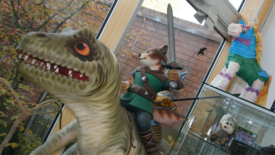 This Dinosaur Planet sculpture used to stand in the reception at Rare's UK HQ