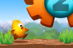 The chick's expression says it all