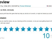 Review Scores and Unwinnable Arguments