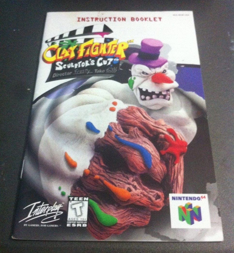 Weirdness Own The Manual To ClayFighter Sculptor's Cut? You Could Be