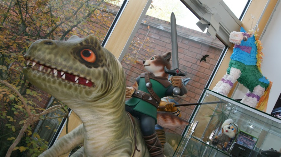 This Dino Planet statue used to stand in Rare's reception!