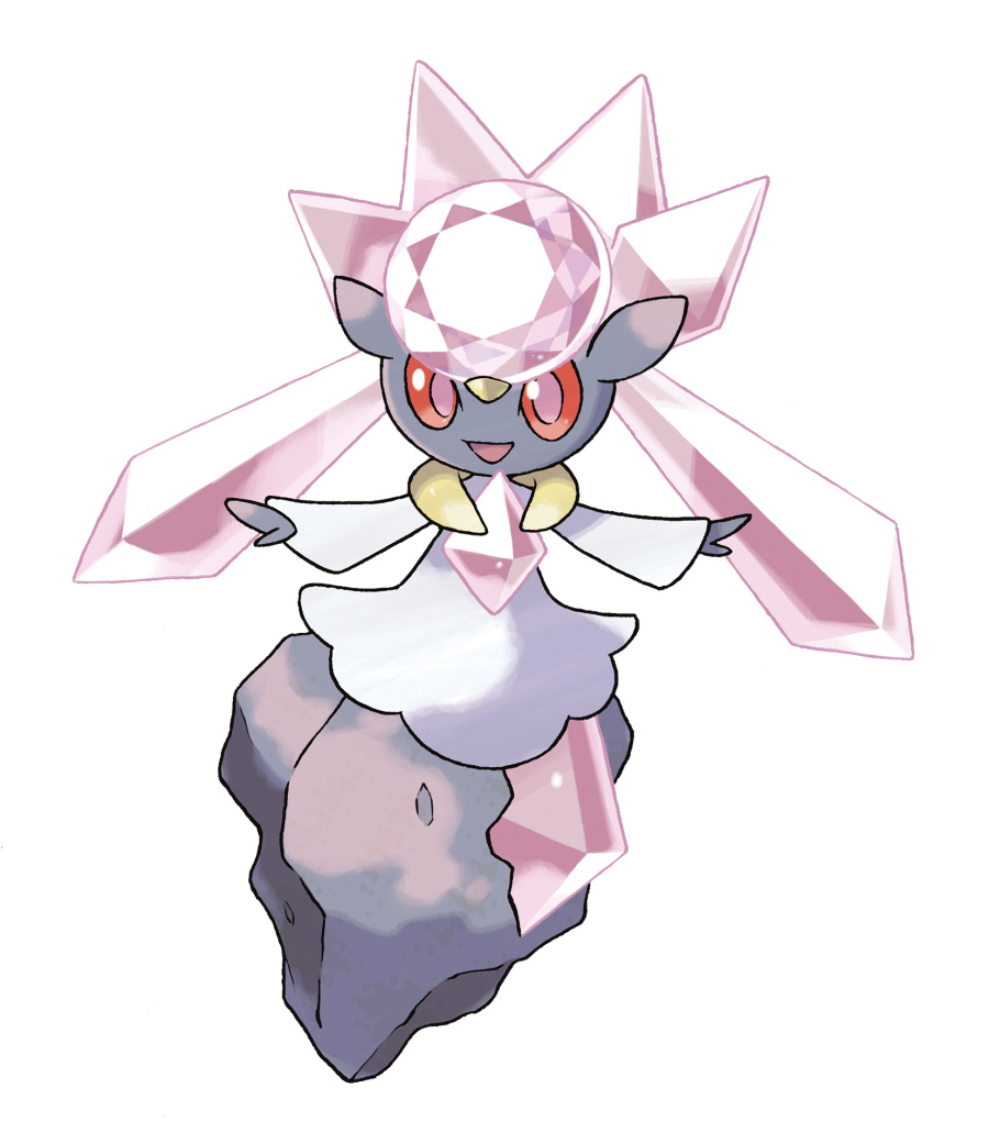 Official Diancie Art 300 Dpi