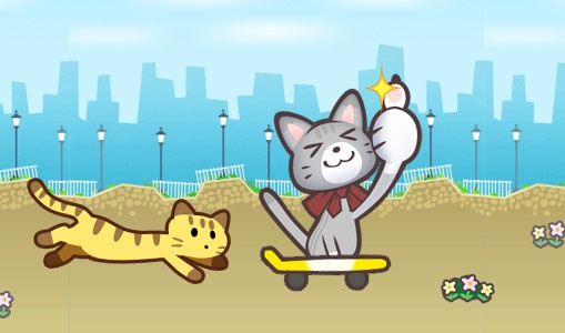 Skater Cat Artwork Nintendo Life 1000 X300