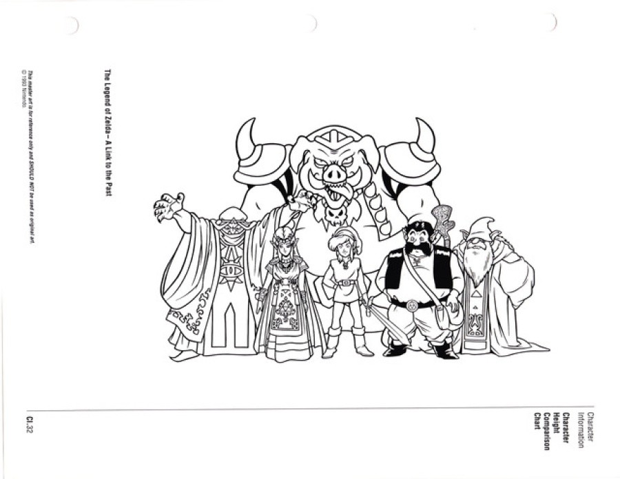 Zelda Character Sizes