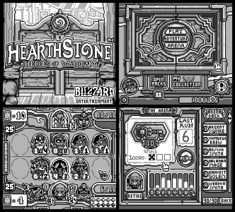 Hearthstone Game Boy Demake