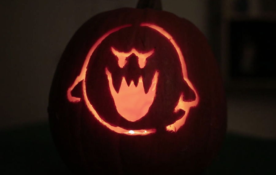 Luigi's Mansion Inspired Pumpkin