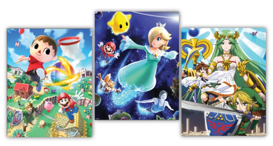 Fast Shipping New Super Smash Bro/'s Team Huge Poster  22 inch  x 34 inch