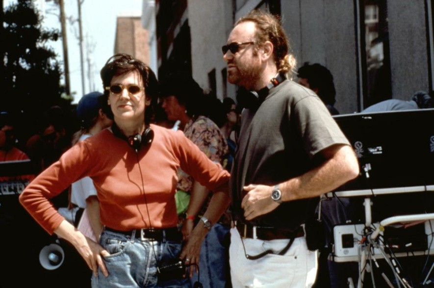 Annabel Jankel and Rocky Morton on set (image credit: cineplex.com)