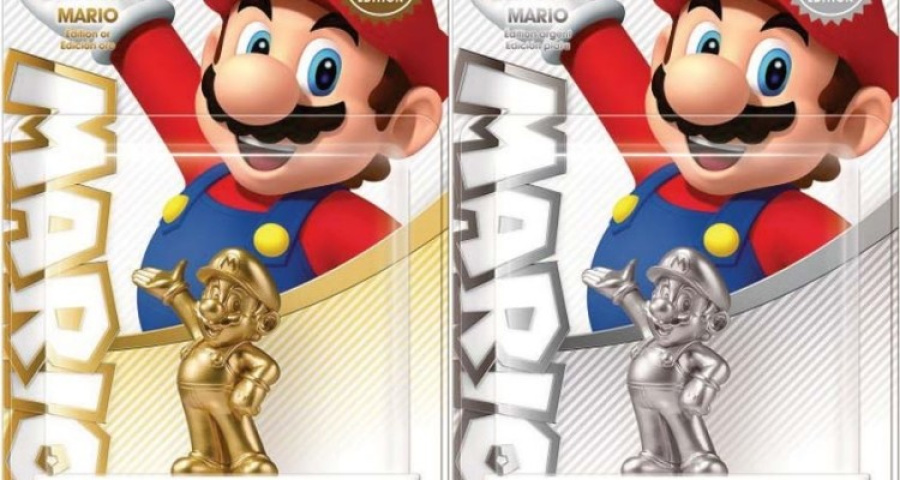Silver Super Mario Amiibo