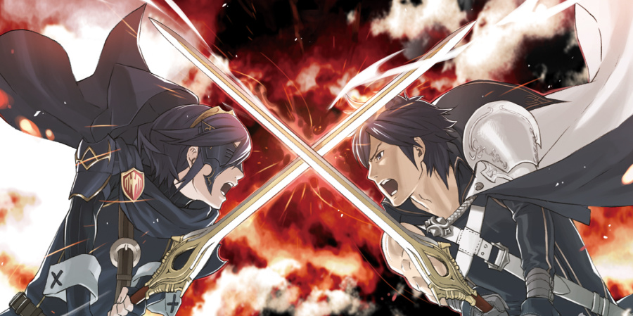 Crossed swords