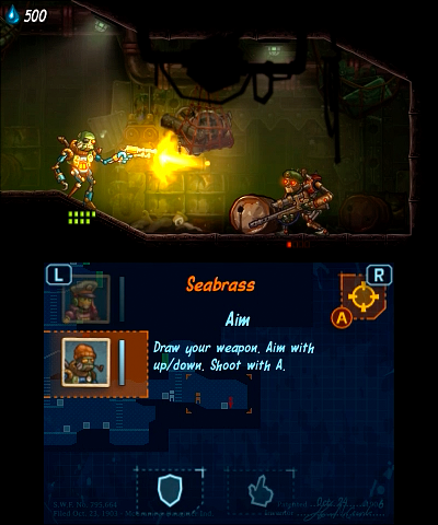 Nintendo 3 DS Steam World Heist Screenshot 3