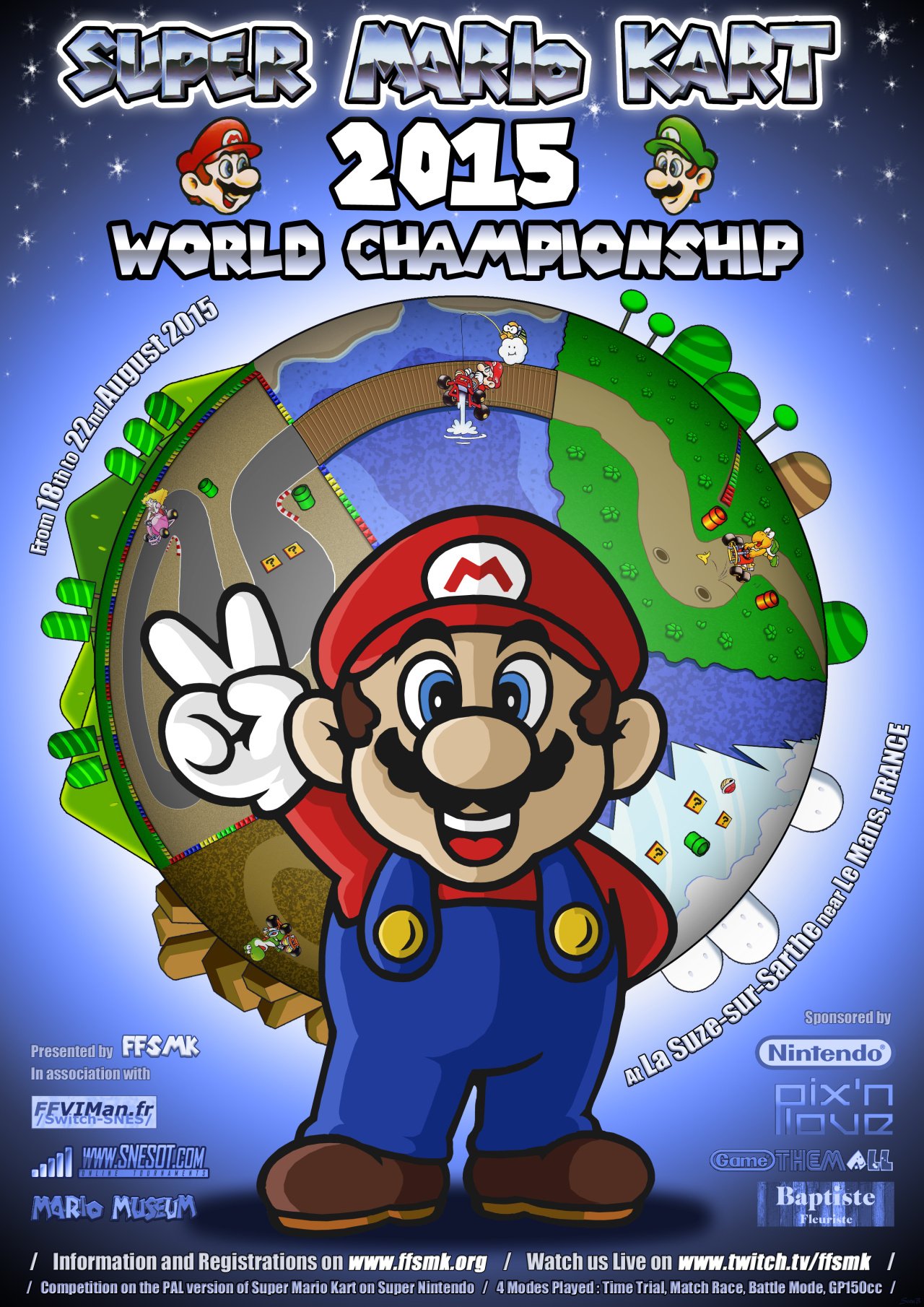 Event: Super Mario Kart SNES World Championships 2015 - 18th to 22nd
