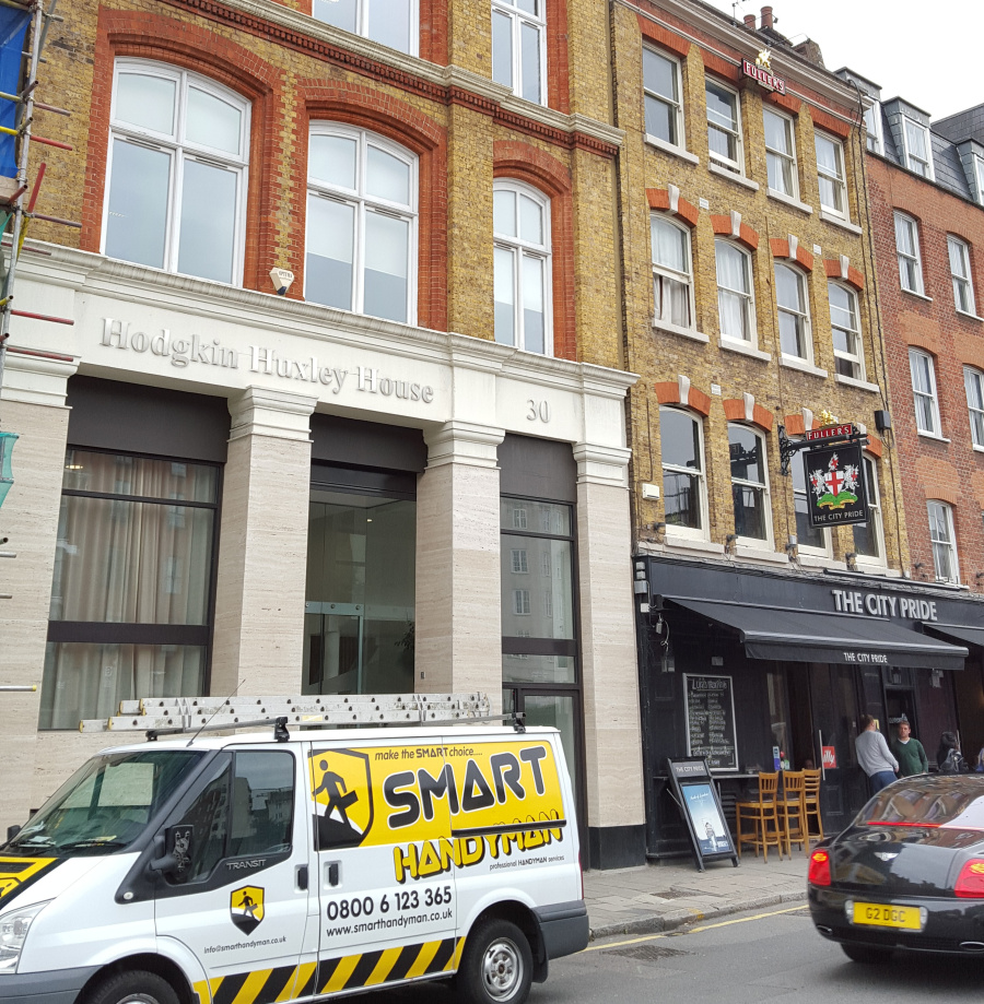 EMAP's old office in Farringdon, London. The public house next door was a regular haunt for the staff