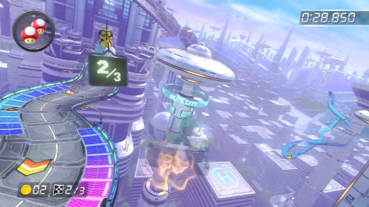 Video See Mario Kart 8s Mute City In A Whole New Way Nintendo Life 4427