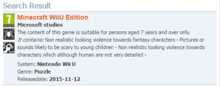 Minecraft Rating