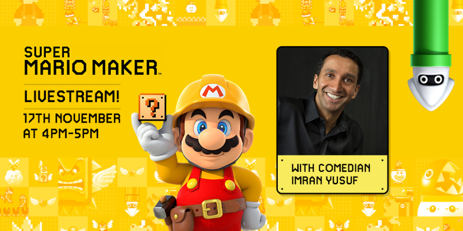Nintendo UK - Twitch - Super Mario Maker - Imran Yusuf