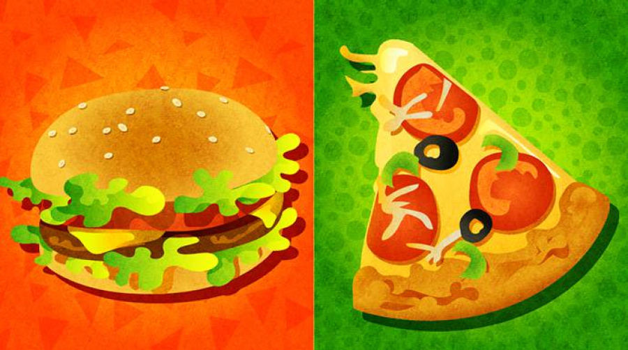 Hamburger vs. Pizza