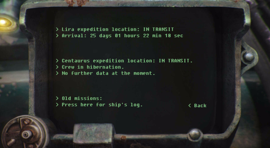 Mission log...