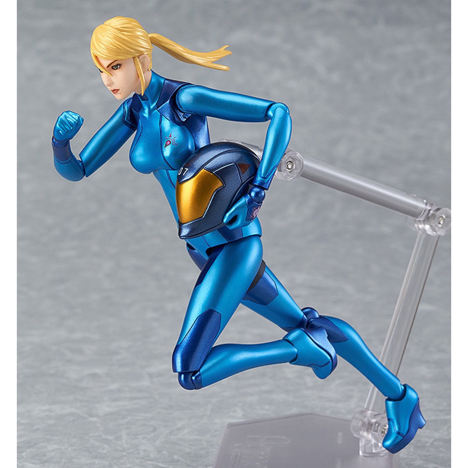 Metroid Other M Zero Suit Samus Figure Can Be Posed, Stamped On