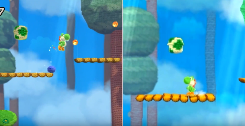 The difference is clear, though the visuals in the port work well on the actual 3DS screen
