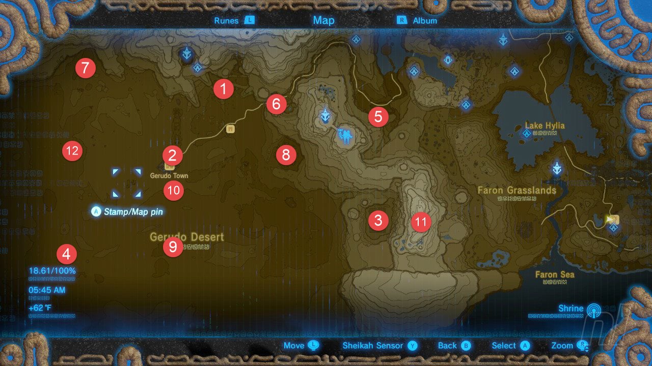 The Legend Of Zelda: Breath Of The Wild All Shrine Locations