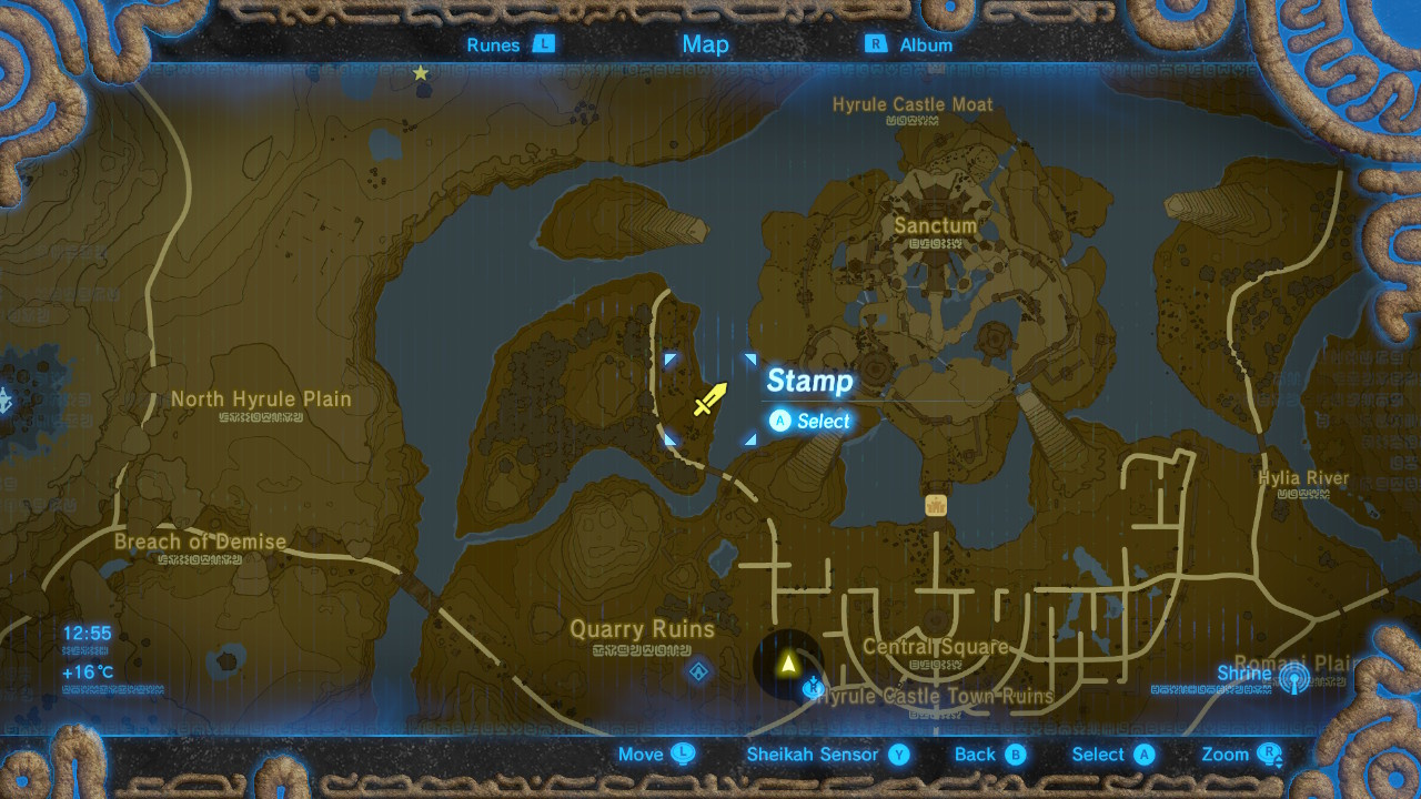 Breath Of The Wild Memories Map Maps For You