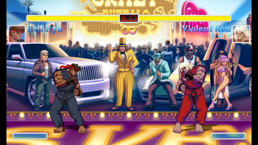 Comparing this image to the one above shows how the designers have augmented and improved the graphics - note the new background details such as more up-to-date cars