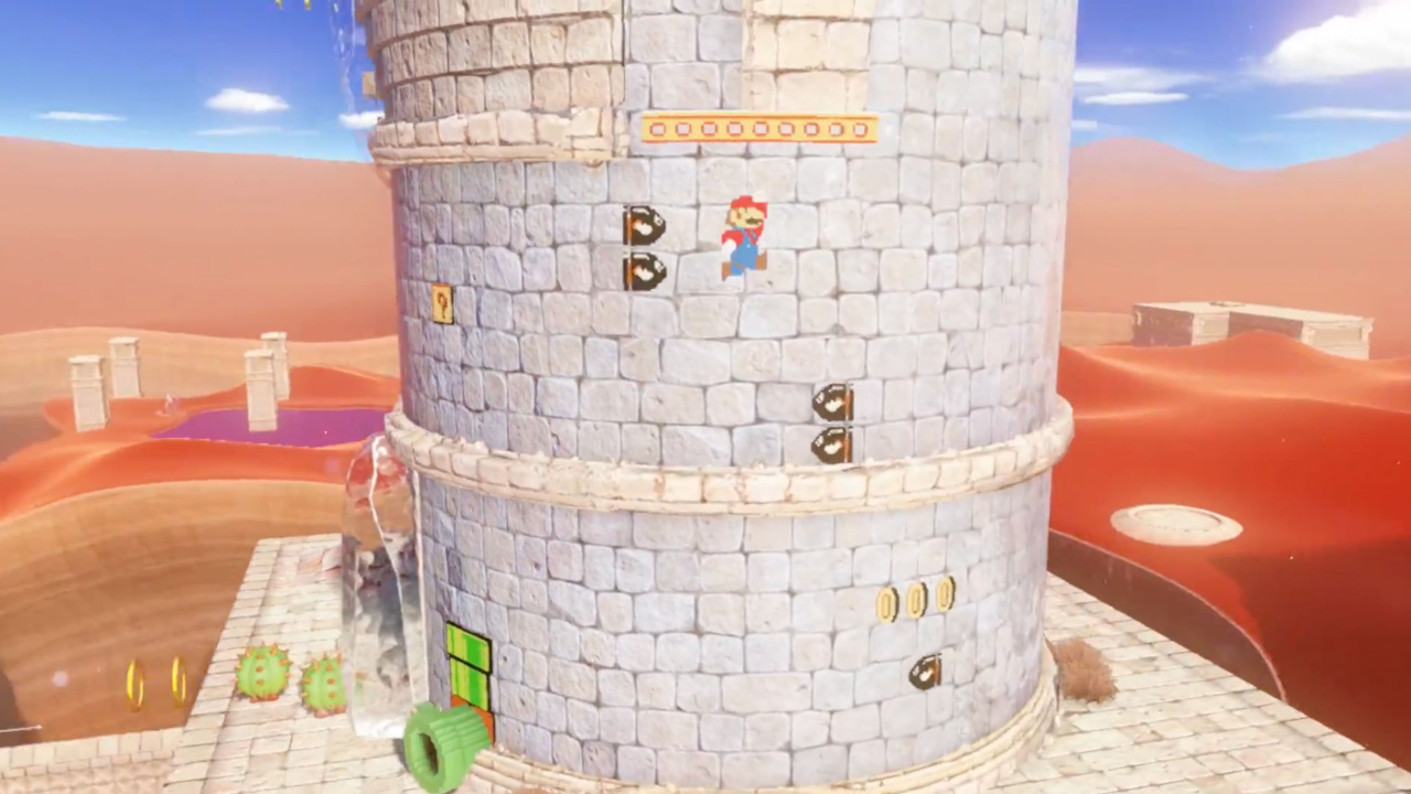 Super Mario Odyssey Features 2D WallMerging Gameplay, Like A Zelda We