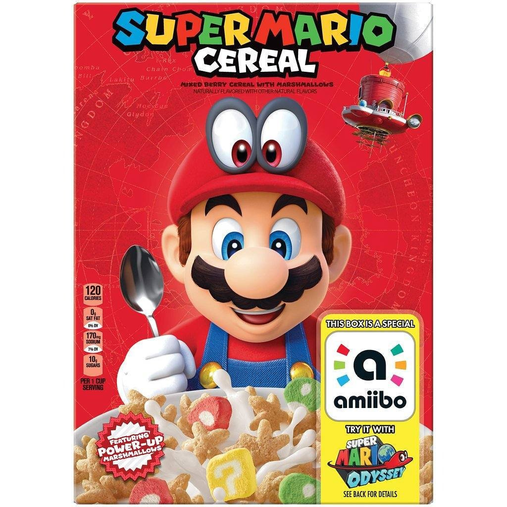 Super Mario Cereal with Amiibo Support on the Way Super Mario Cereal with Amiibo Support on the Way