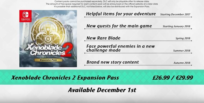 Xenoblade Chronicles 2 DLC expansion pass