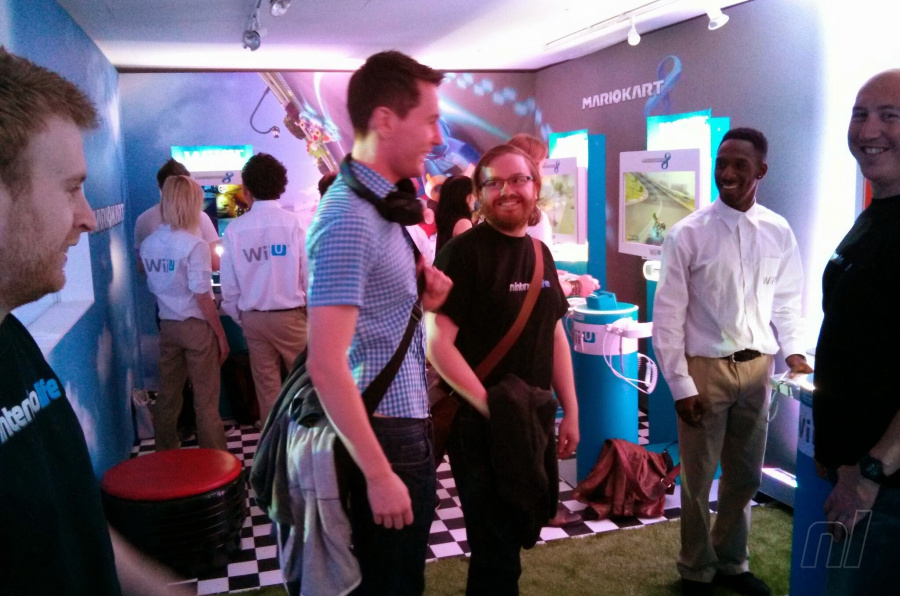 Enjoying a chuckle with former Nintendo Life video editor Rory Cocker, who has since gone onto bigger things at Nintendo of Europe.