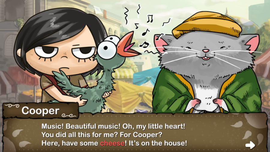 Fix Cooper's depression with a musically talented bird!