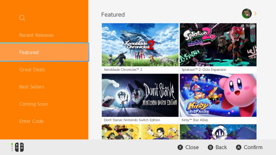New eShop