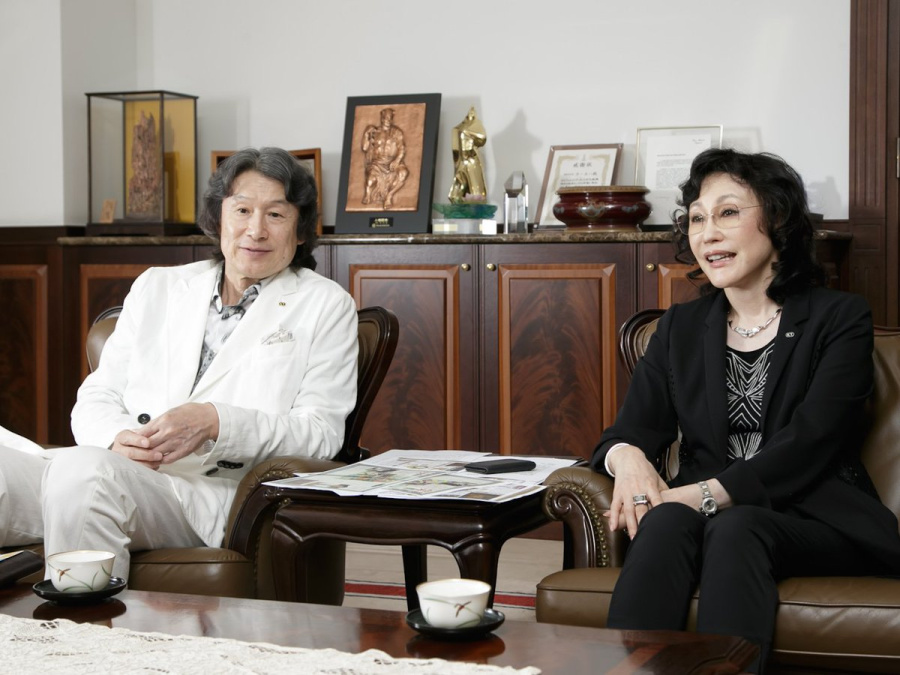 Husband and wife team Youichi and Keiko Erikawa, of Koei fame