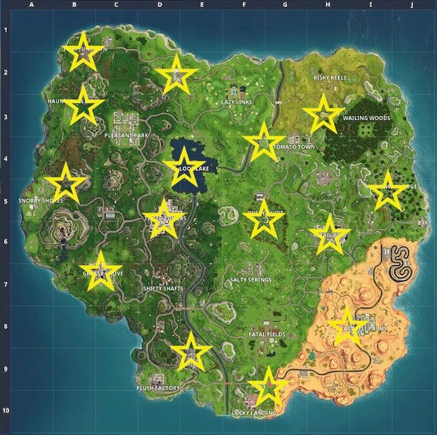 Fortnite Lightning Bolt Locations Guide Nintendo Life