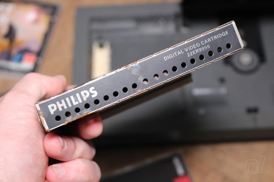 The optional Digital Video Cart gave the CD-i MPEG-1 capabilities - as you can see from the rust, it hasn't aged all that well.