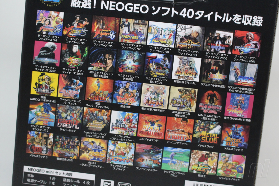 NEOGEO Mini Arcade International Version, 40 Pre-Loaded Classic SNK  Games:The King of The Fighters / Metal SLUG and More, Built-in Clearly  3.5”LCD