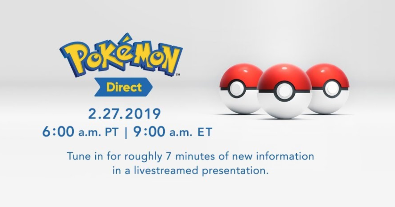 Watch: Pokémon Direct February 2019 - Live!