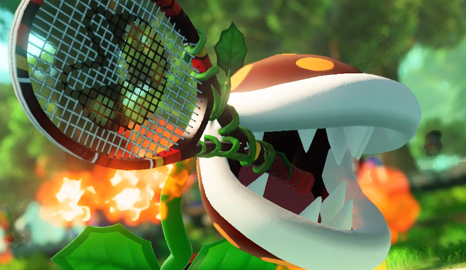 Fire Piranha Plant Joins The Mario Tennis Aces Roster In June 