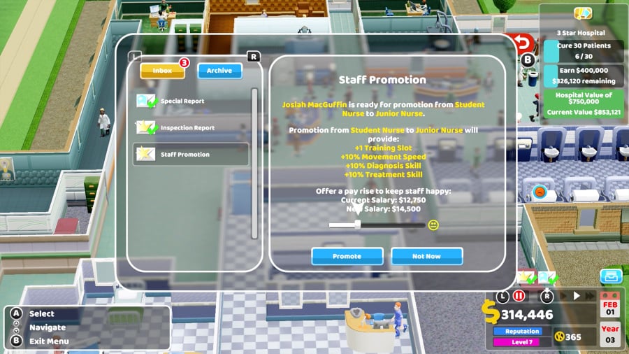 Two Point Hospital Review - Captura de pantalla 1 de 5