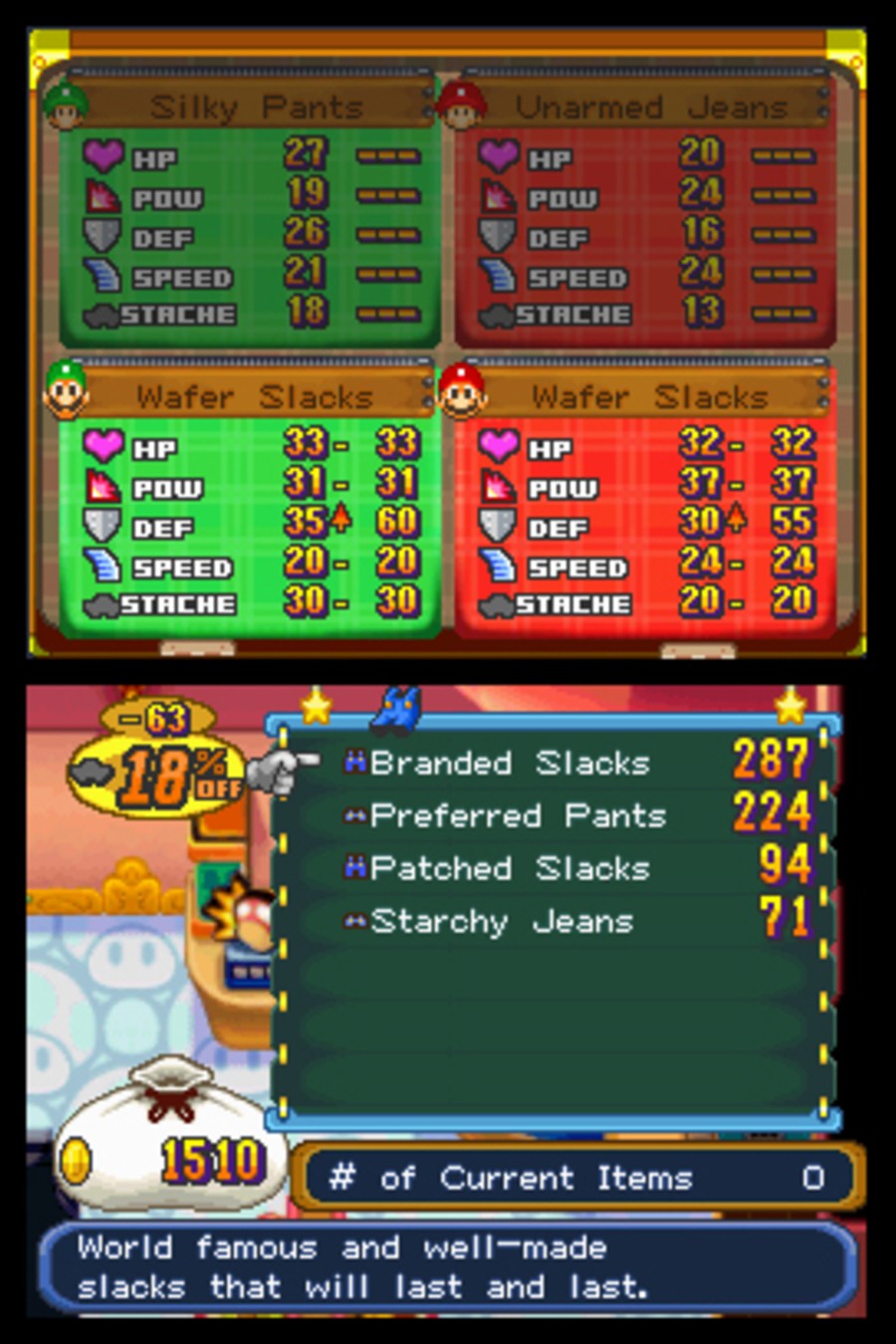 Mario & Luigi Partners In Time (DS) Screenshots