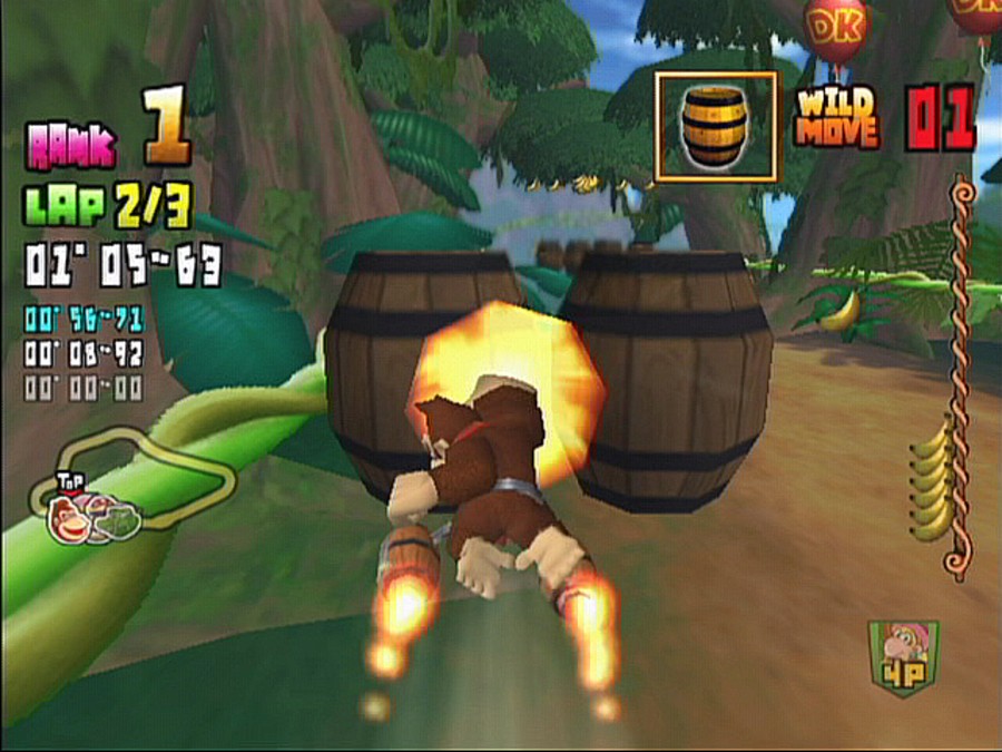 Donkey Kong Barrel Blast (Wii) Screenshots